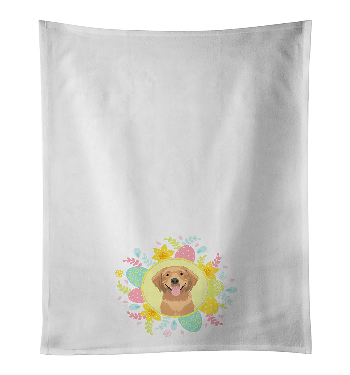 Buy this Golden Retriever Red #2 Easter White Kitchen Towel Set of 2