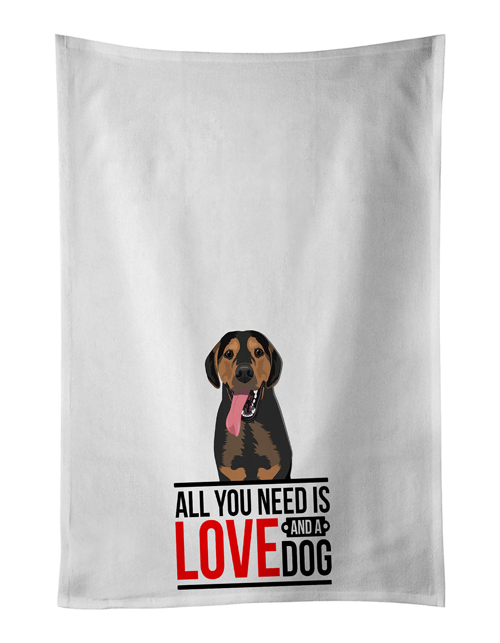Buy this Rottweiler Black and Tan #4  White Kitchen Towel Set of 2