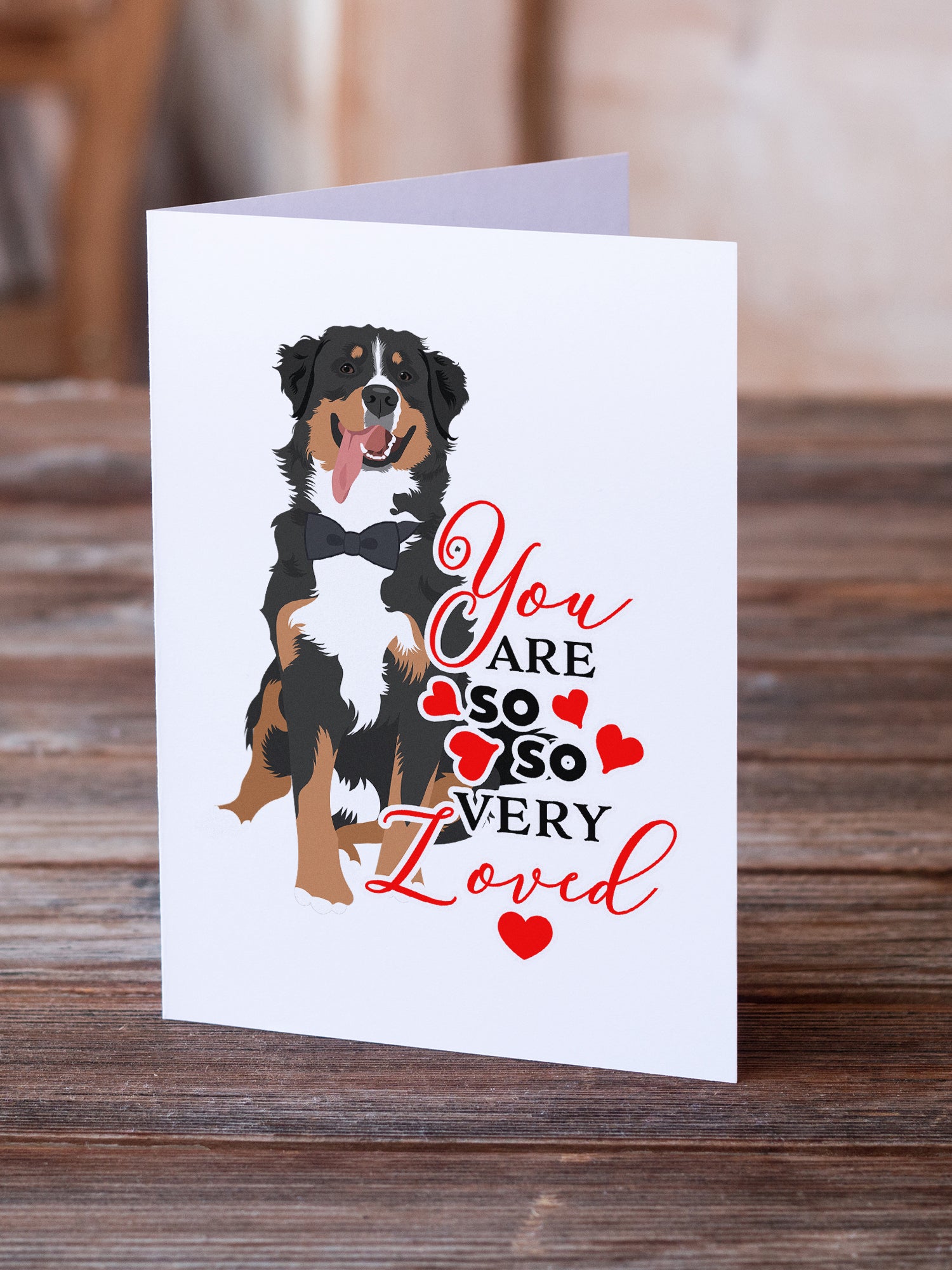 Buy this Bernese Mountain Dog #1 so Loved Greeting Cards and Envelopes Pack of 8
