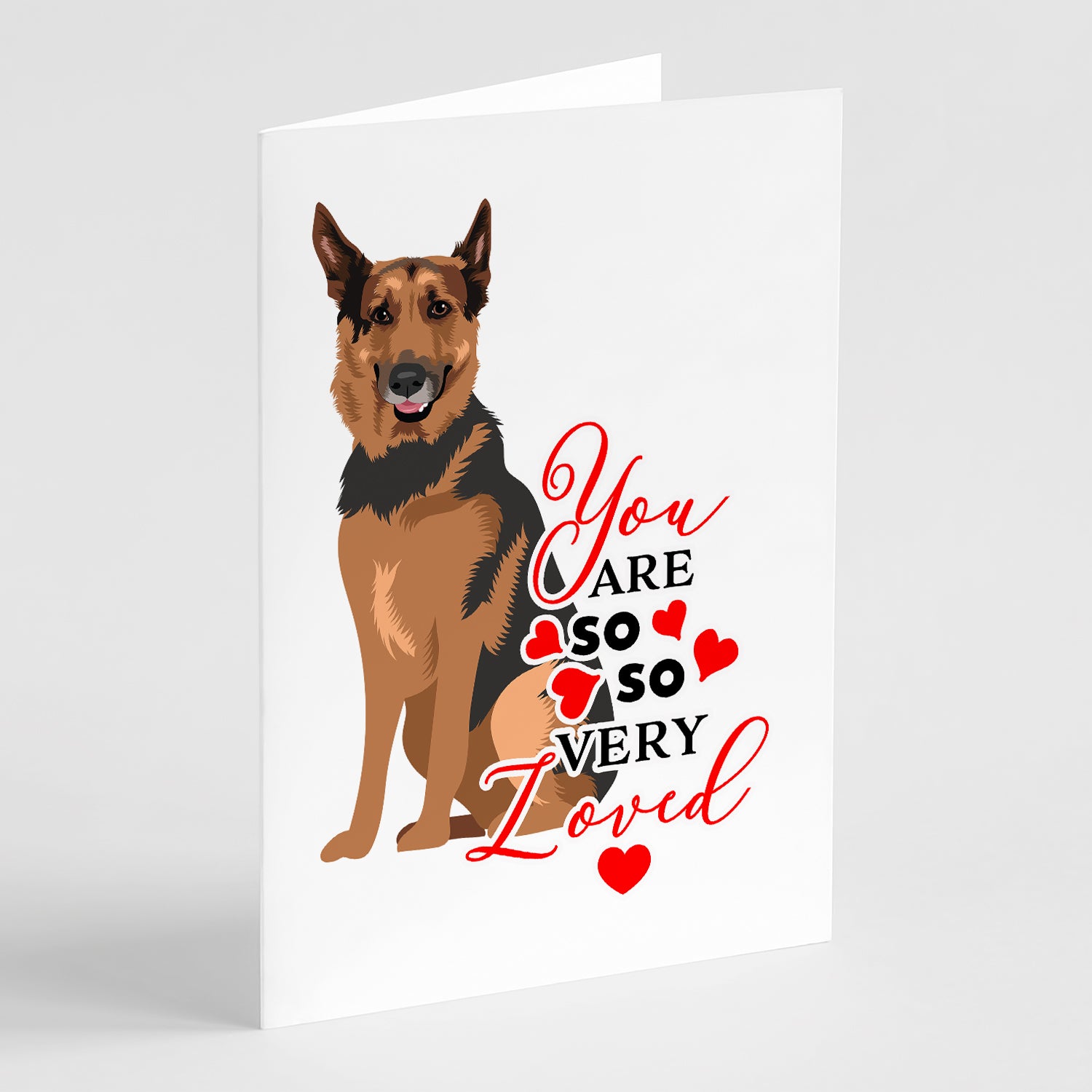 Buy this German Shepherd Red Sable so Loved Greeting Cards and Envelopes Pack of 8