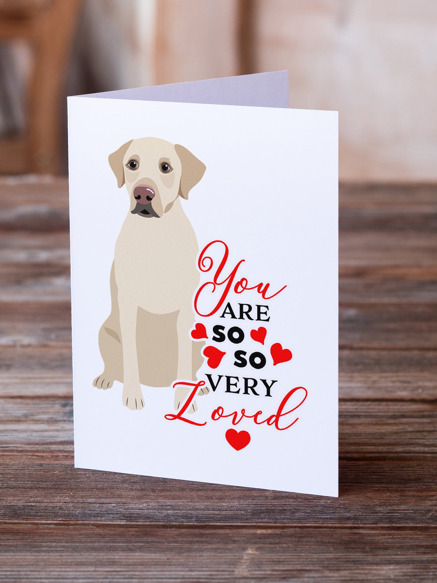 Buy this Labrador Retriever Yellow #3 so Loved Greeting Cards and Envelopes Pack of 8