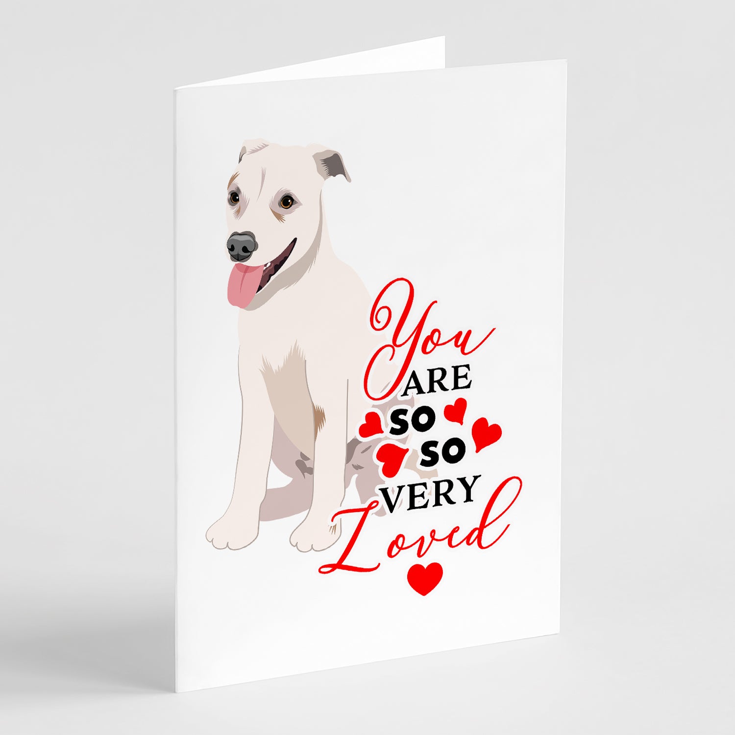 Buy this Pit Bull Puppy so Loved Greeting Cards and Envelopes Pack of 8