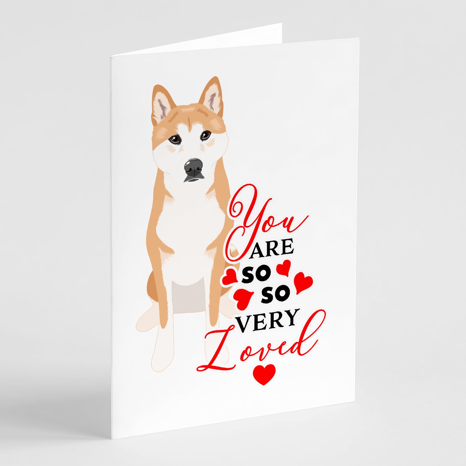 Buy this Shiba Inu Red #1 so Loved Greeting Cards and Envelopes Pack of 8