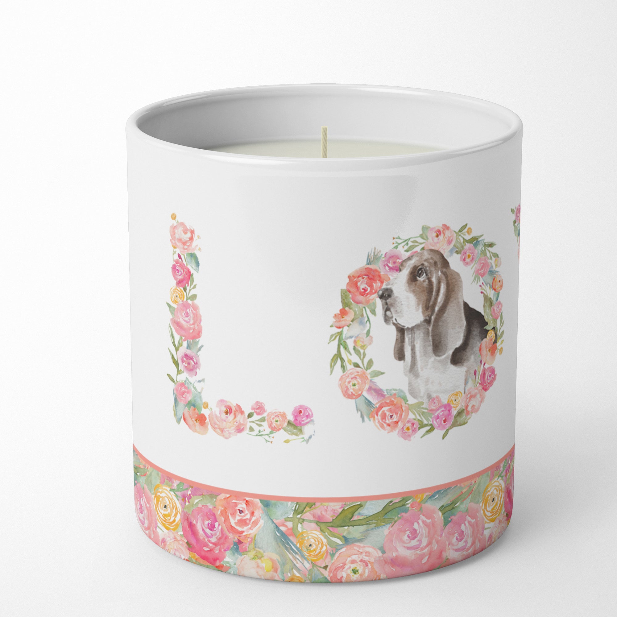 Buy this Basset Hound #7 LOVE 10 oz Decorative Soy Candle