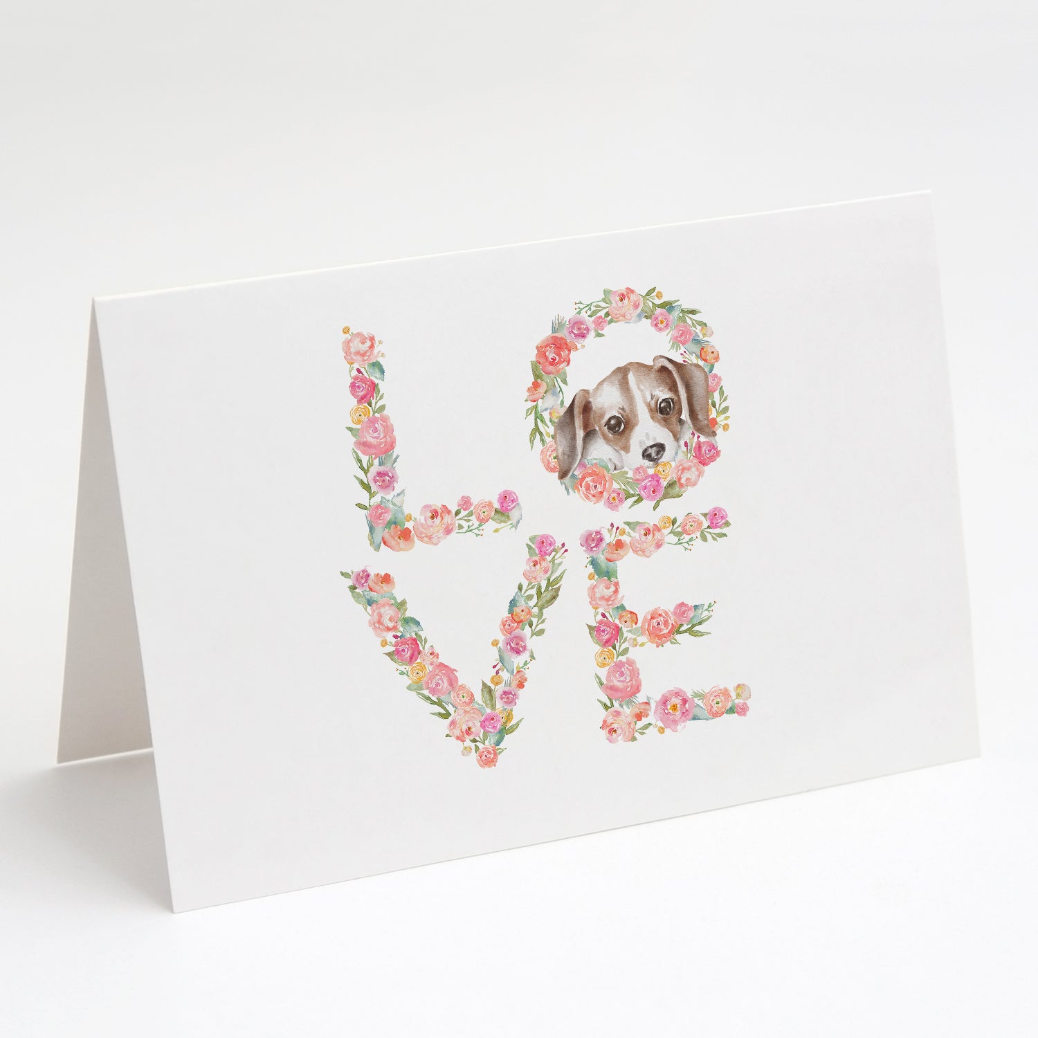 Buy this Beagle #4 LOVE Greeting Cards and Envelopes Pack of 8