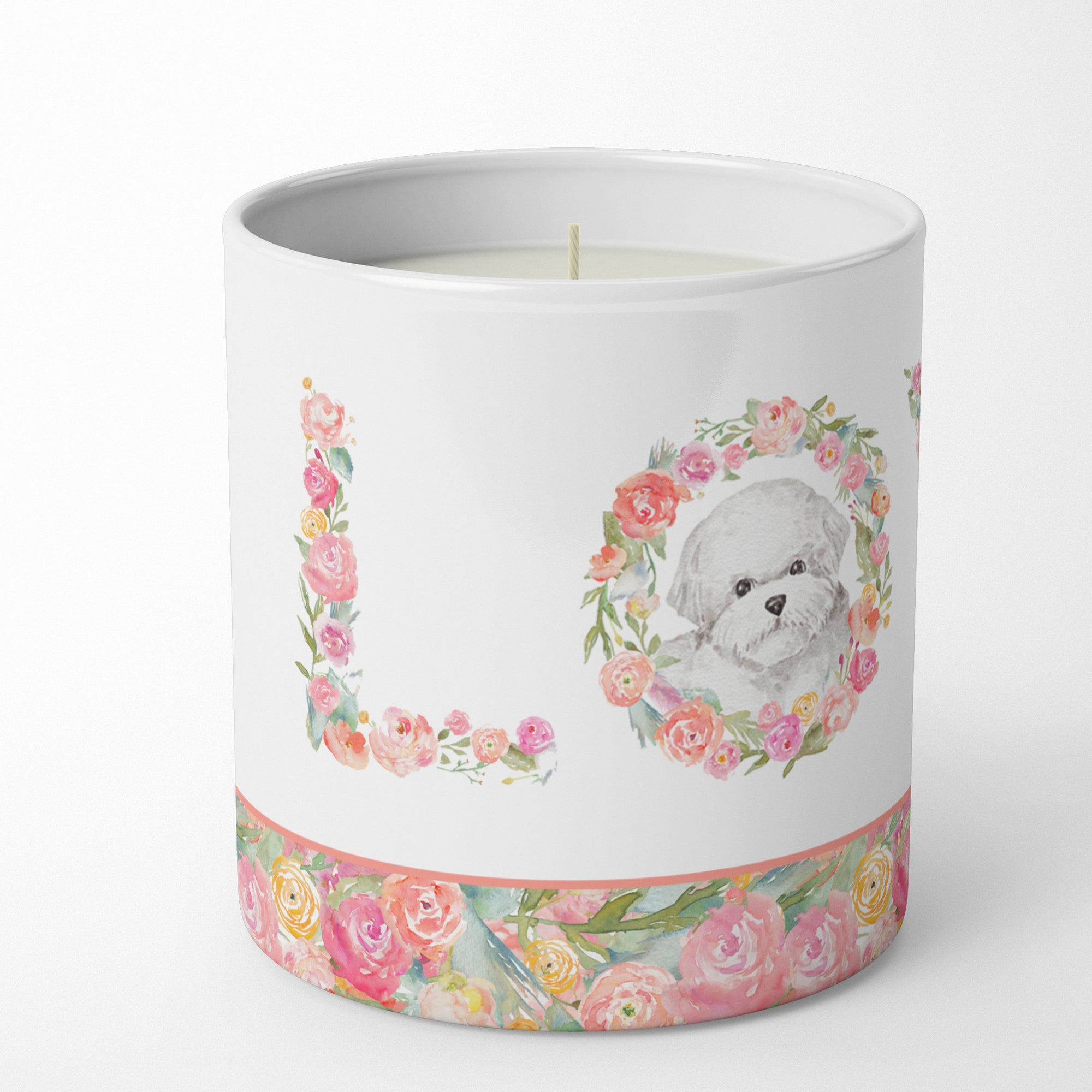 Buy this Bichon Frise #3 LOVE 10 oz Decorative Soy Candle