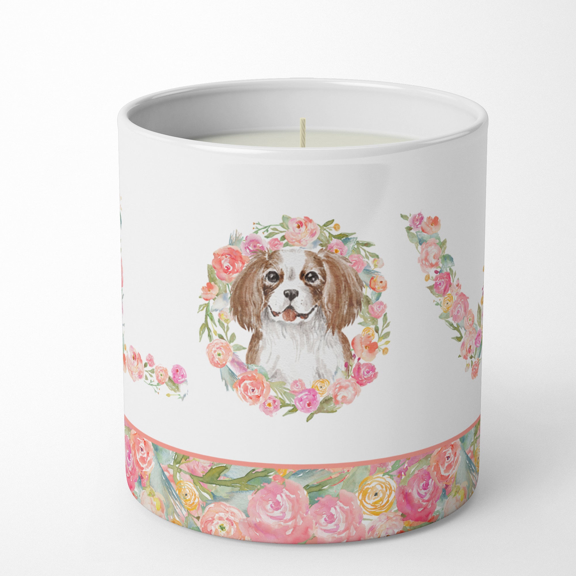 Buy this Cavalier Spaniel Blenheim #6 LOVE 10 oz Decorative Soy Candle