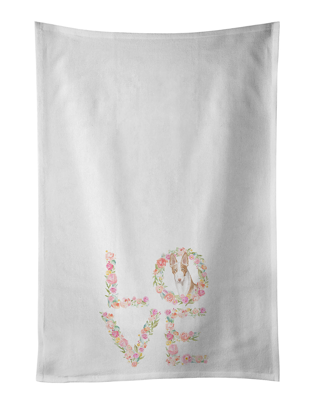Buy this Ibizan Hound #3 LOVE White Kitchen Towel Set of 2