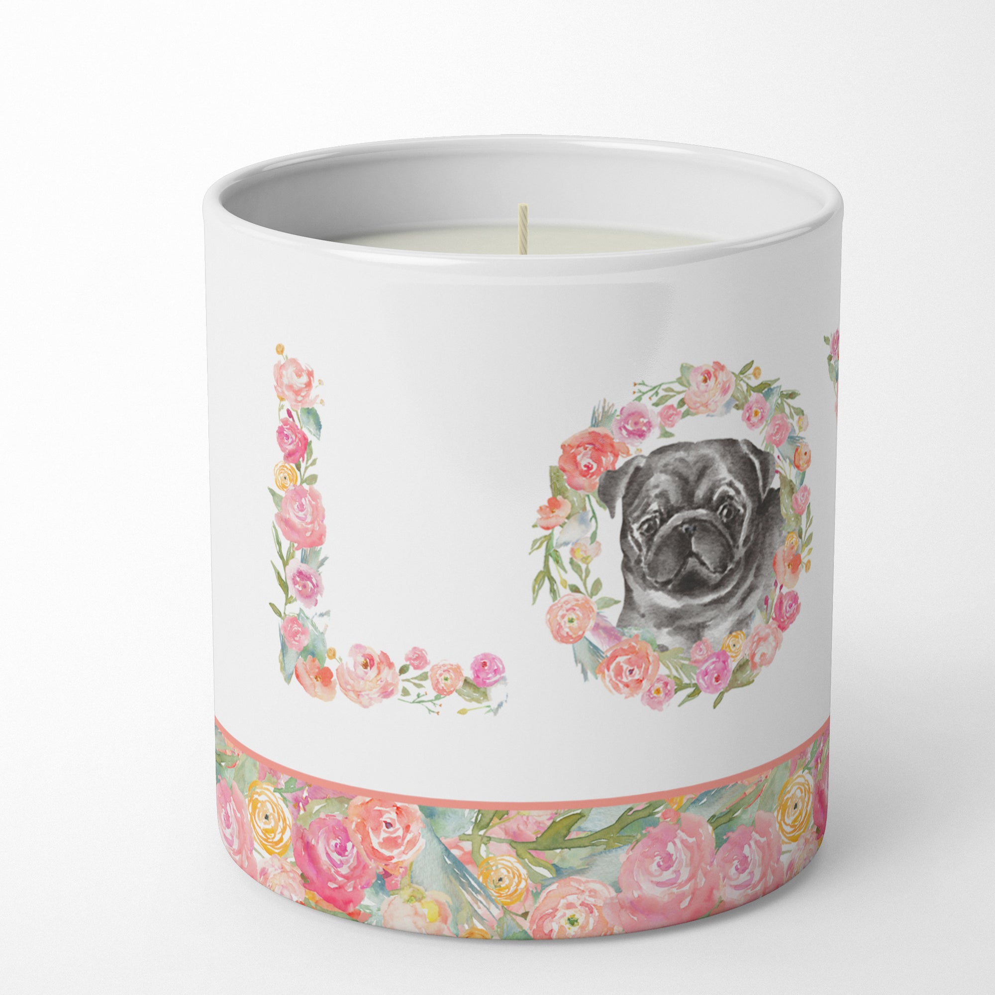 Buy this Pug #8 LOVE 10 oz Decorative Soy Candle
