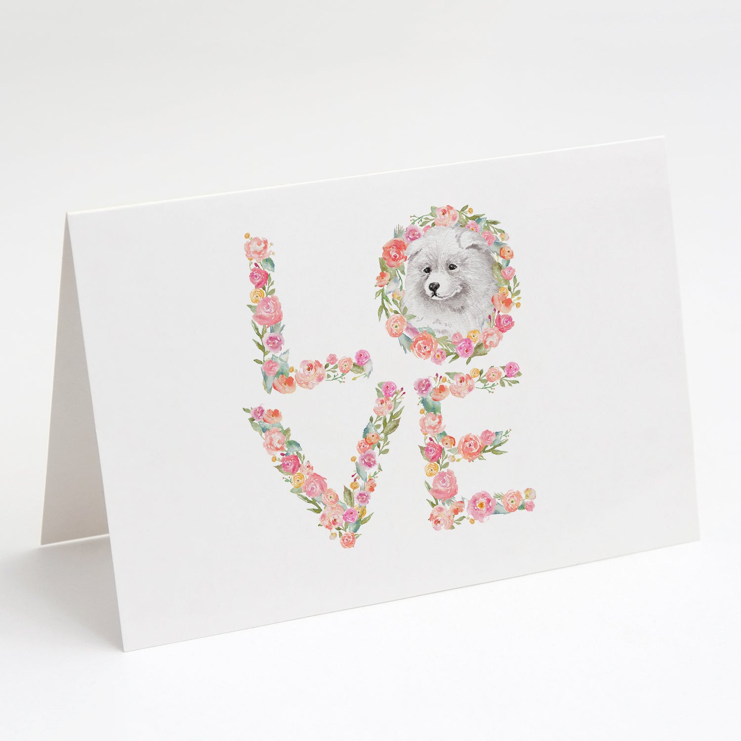 Buy this Samoyed #3 LOVE Greeting Cards and Envelopes Pack of 8