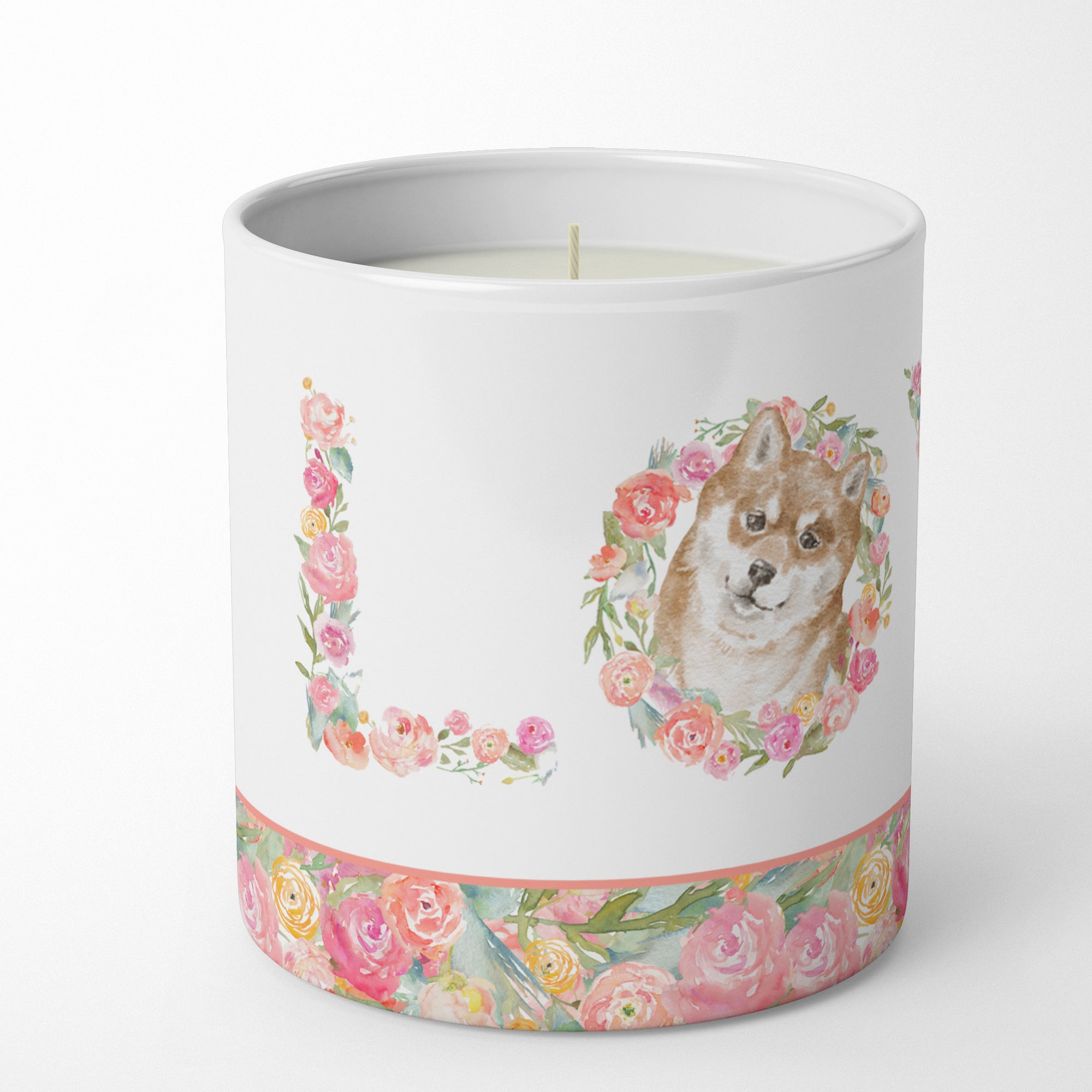 Buy this Shiba Inu #8 LOVE 10 oz Decorative Soy Candle