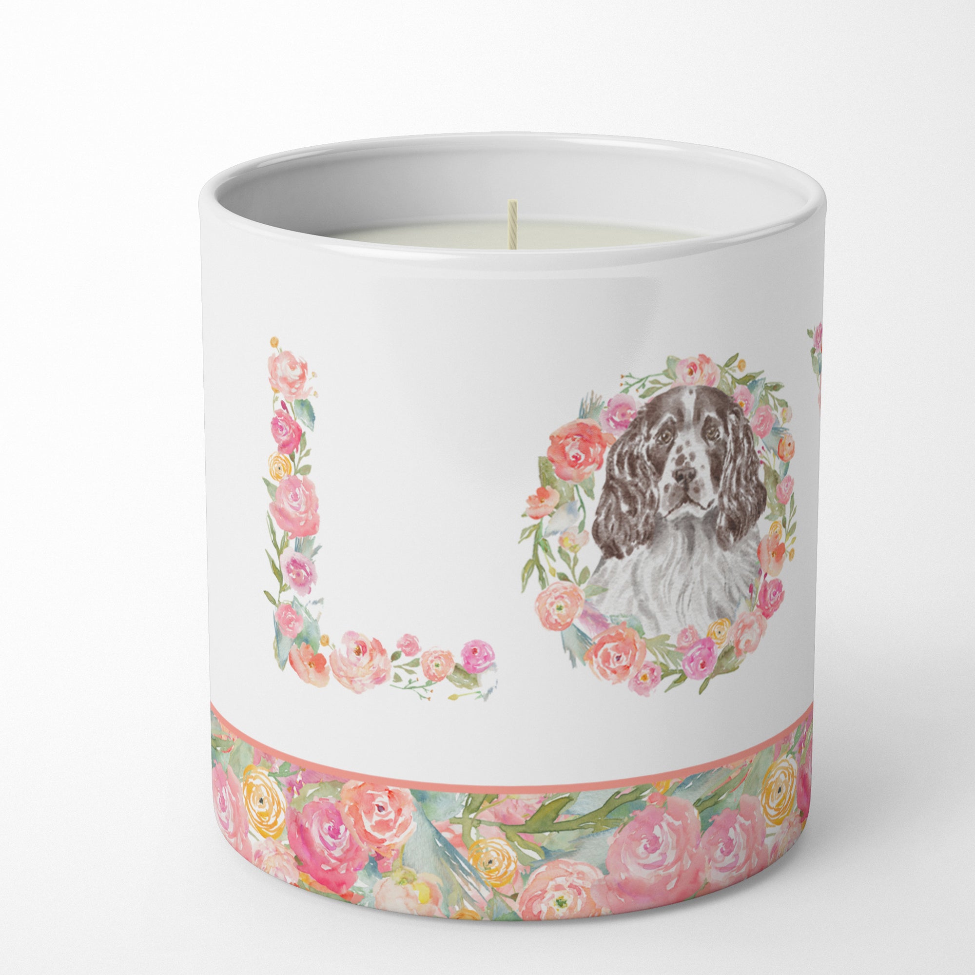 English Springer Spaniel #4 LOVE 10 oz Decorative Soy Candle - the-store.com