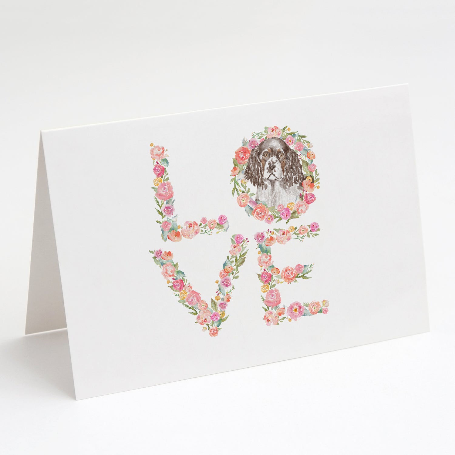 Buy this English Springer Spaniel #6 LOVE Greeting Cards and Envelopes Pack of 8