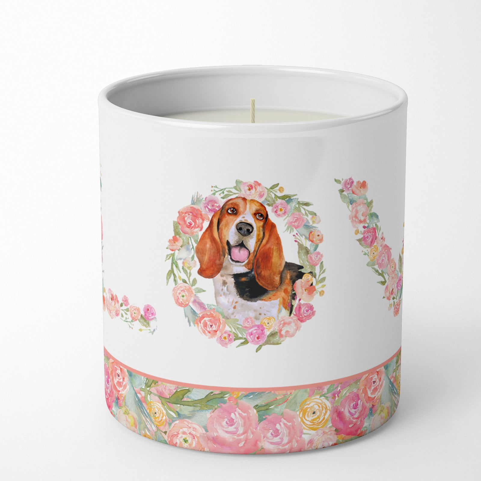 Buy this Basset Hound Love 10 oz Decorative Soy Candle