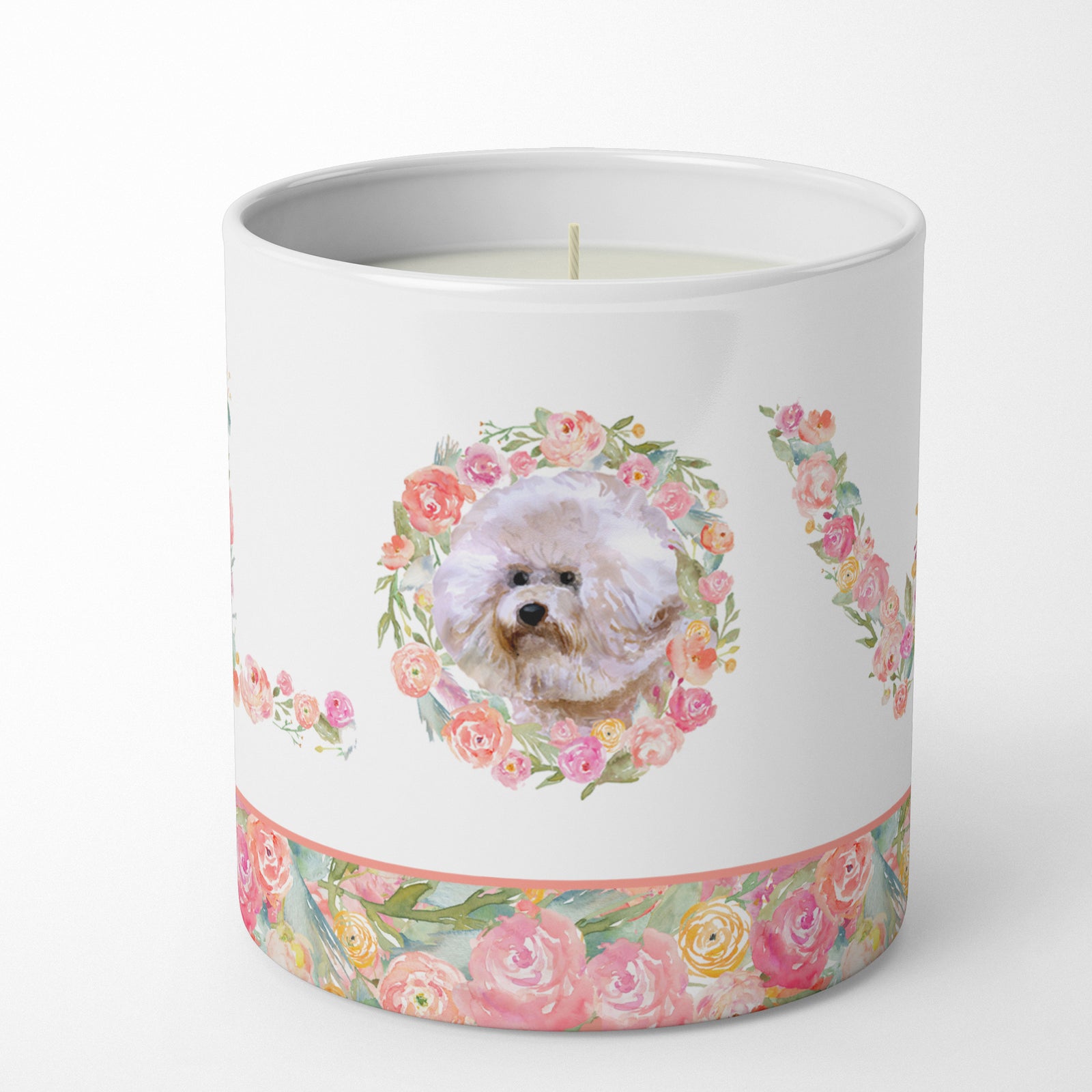 Buy this Bichon Frise Love 10 oz Decorative Soy Candle