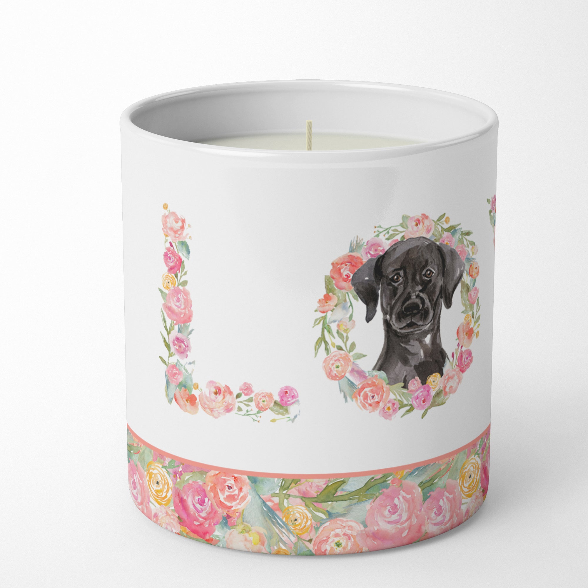 Buy this Black Labrador Retriever Love 10 oz Decorative Soy Candle