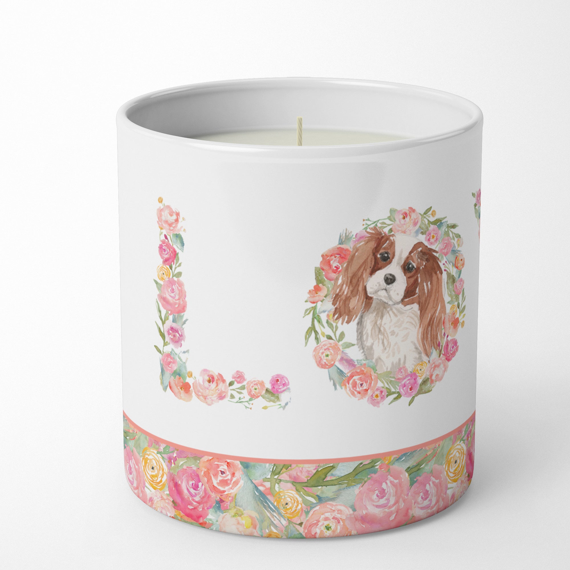 Buy this Blenhiem Cavalier Spaniel Love 10 oz Decorative Soy Candle