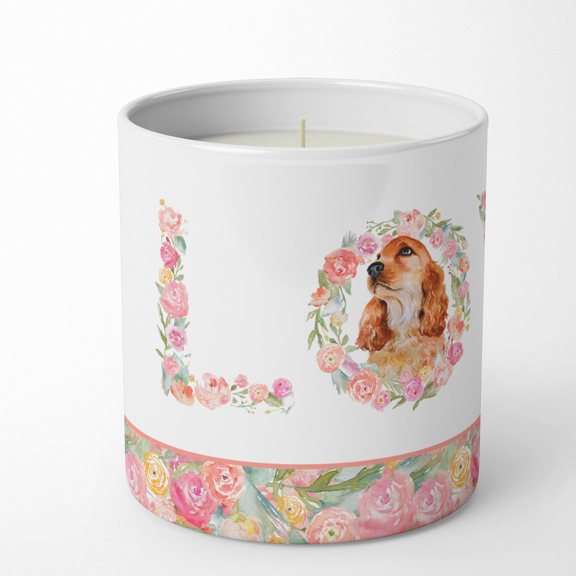 Buy this Cocker Spaniel Love 10 oz Decorative Soy Candle