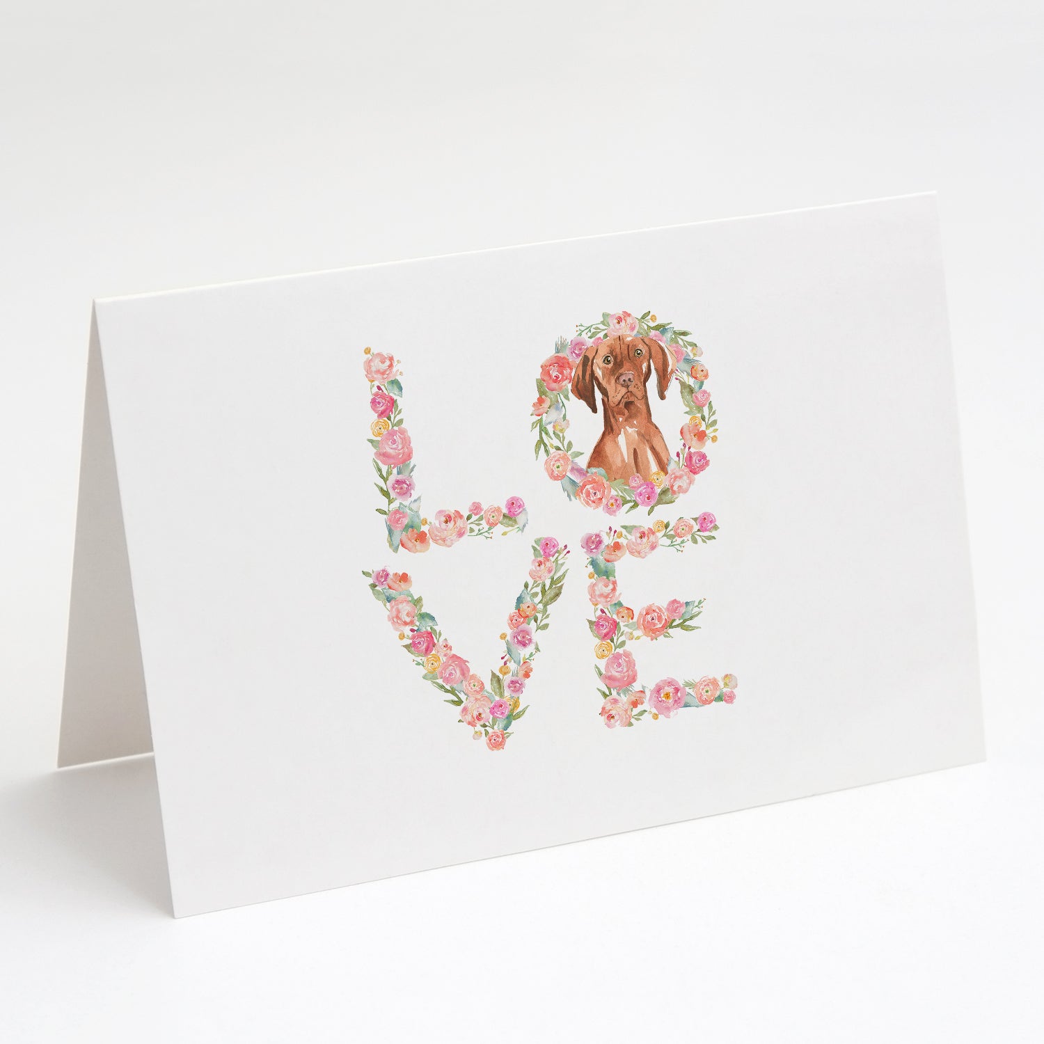 Buy this Vizsla Love Greeting Cards and Envelopes Pack of 8