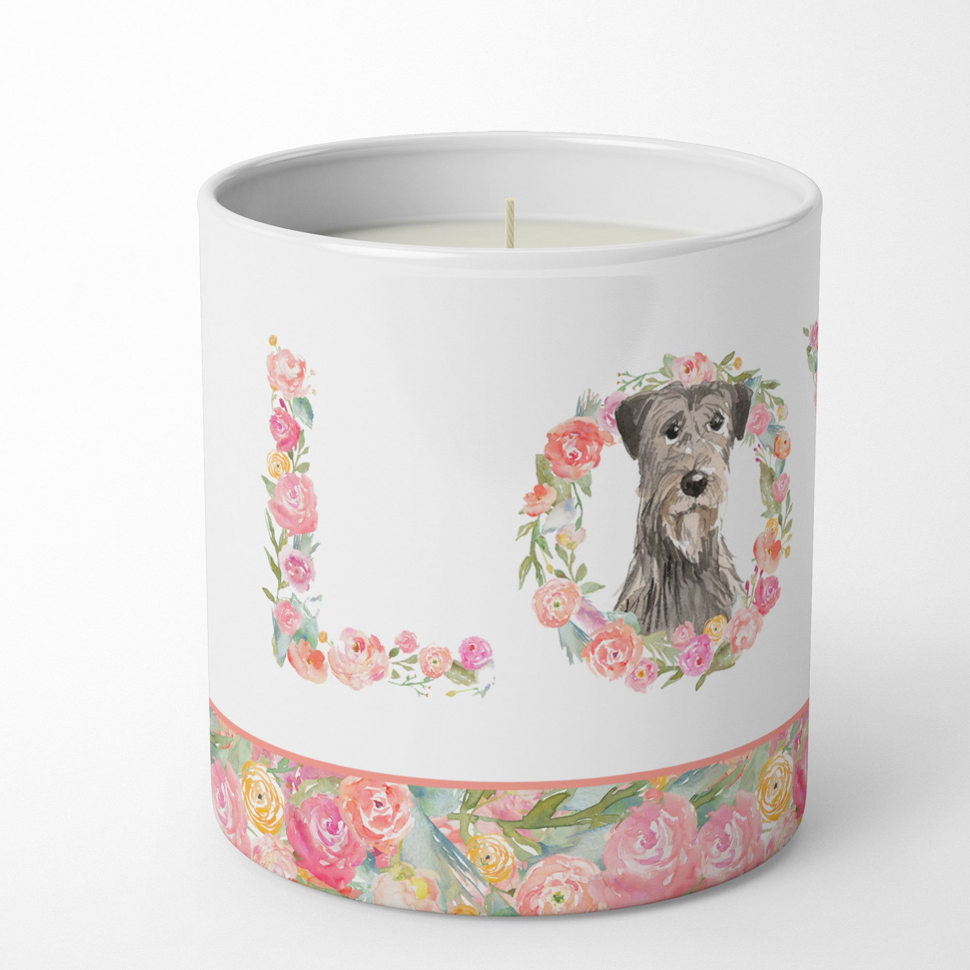 Buy this Irish Wolfhound Love 10 oz Decorative Soy Candle