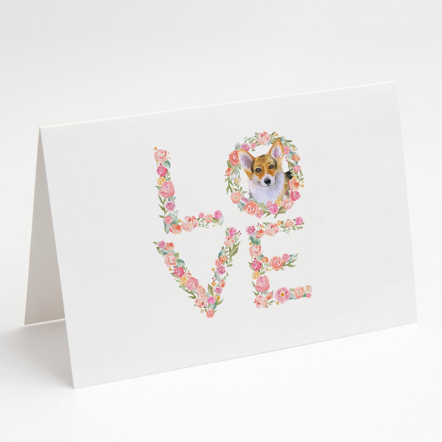 Buy this Pembroke Corgi Love Greeting Cards and Envelopes Pack of 8