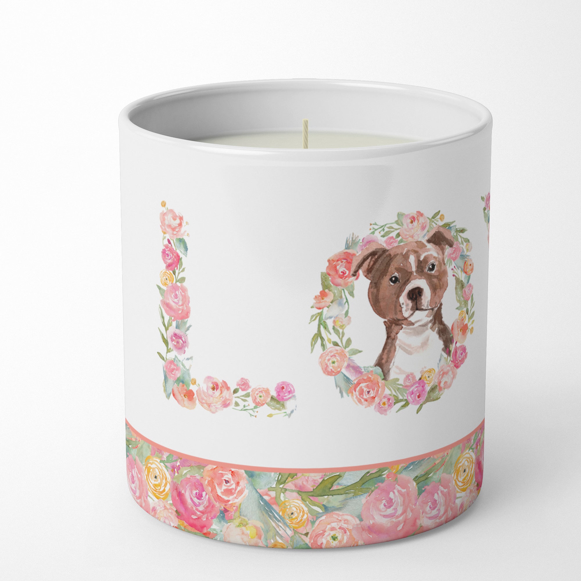 Buy this Staffordshire Bull Terrier #2 Love 10 oz Decorative Soy Candle