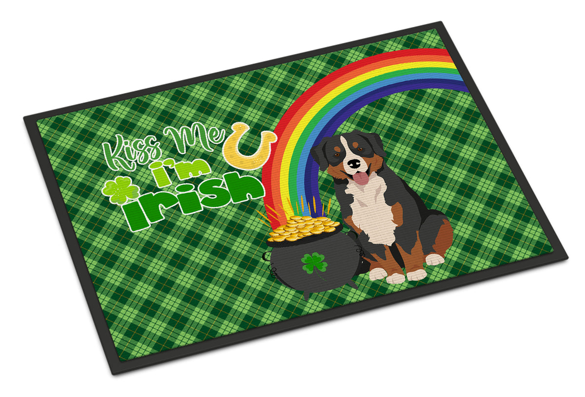 Buy this Bernese Mountain Dog St. Patrick&#39;s Day Indoor or Outdoor Mat 24x36