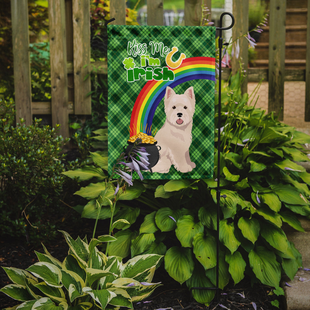 Westie West Highland White Terrier St. Patrick's Day Flag Garden Size