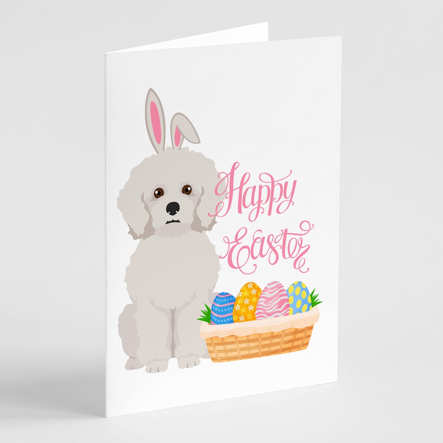 Buy this Bichon Frise Easter Greeting Cards and Envelopes Pack of 8