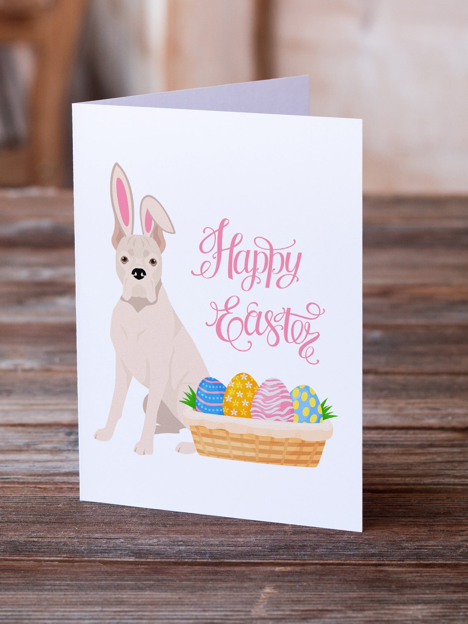 Buy this White Boxer Easter Greeting Cards and Envelopes Pack of 8