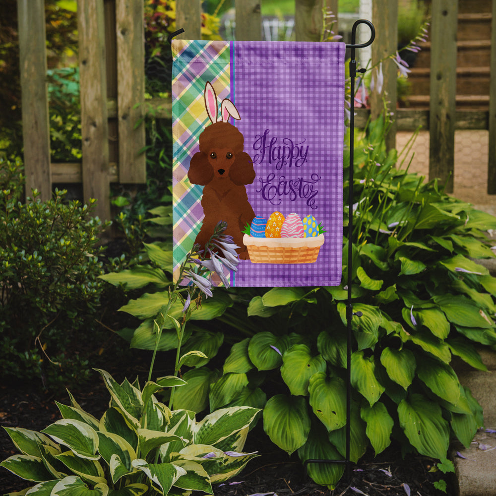 Toy Red Poodle Easter Flag Garden Size