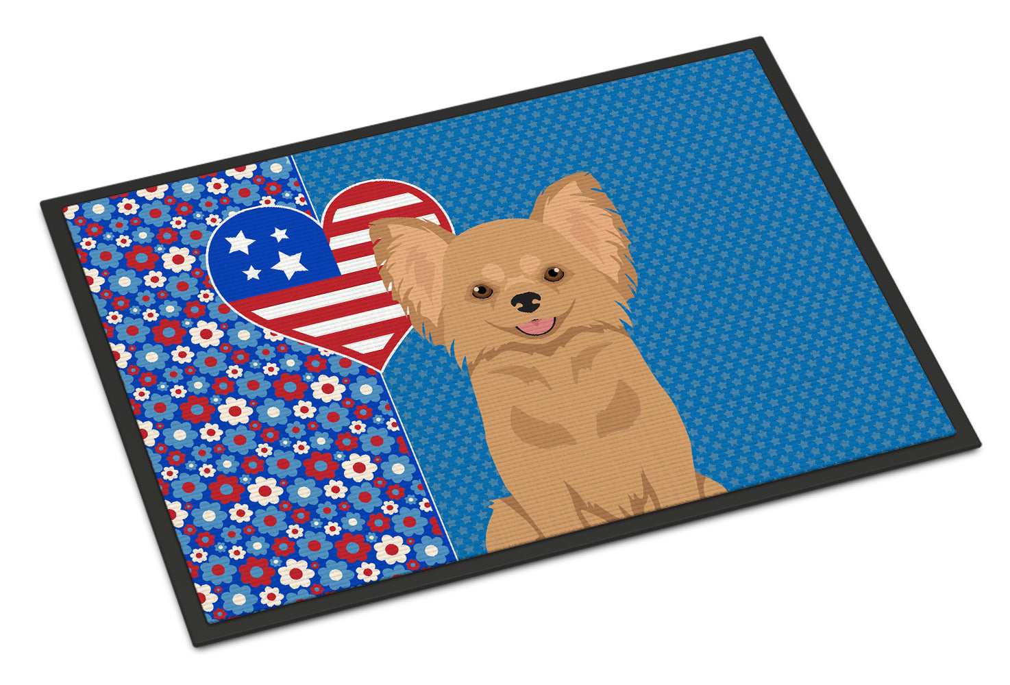 Buy this Longhaired Gold Chihuahua USA American Indoor or Outdoor Mat 24x36