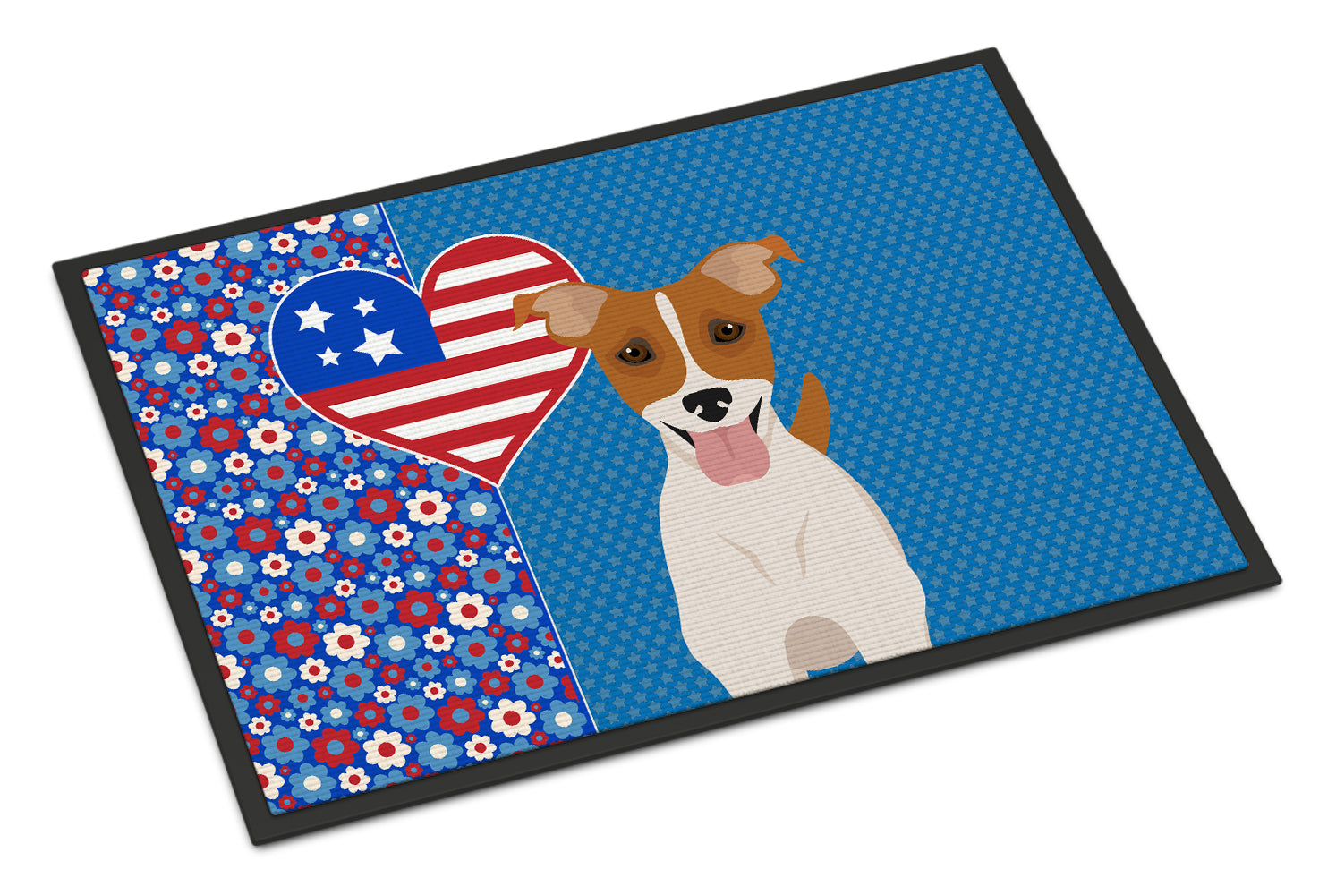 Buy this Brown White Smooth Jack Russell Terrier USA American Indoor or Outdoor Mat 24x36