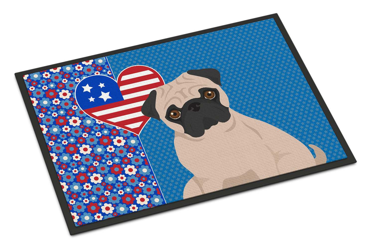 Buy this Fawn Pug USA American Indoor or Outdoor Mat 24x36