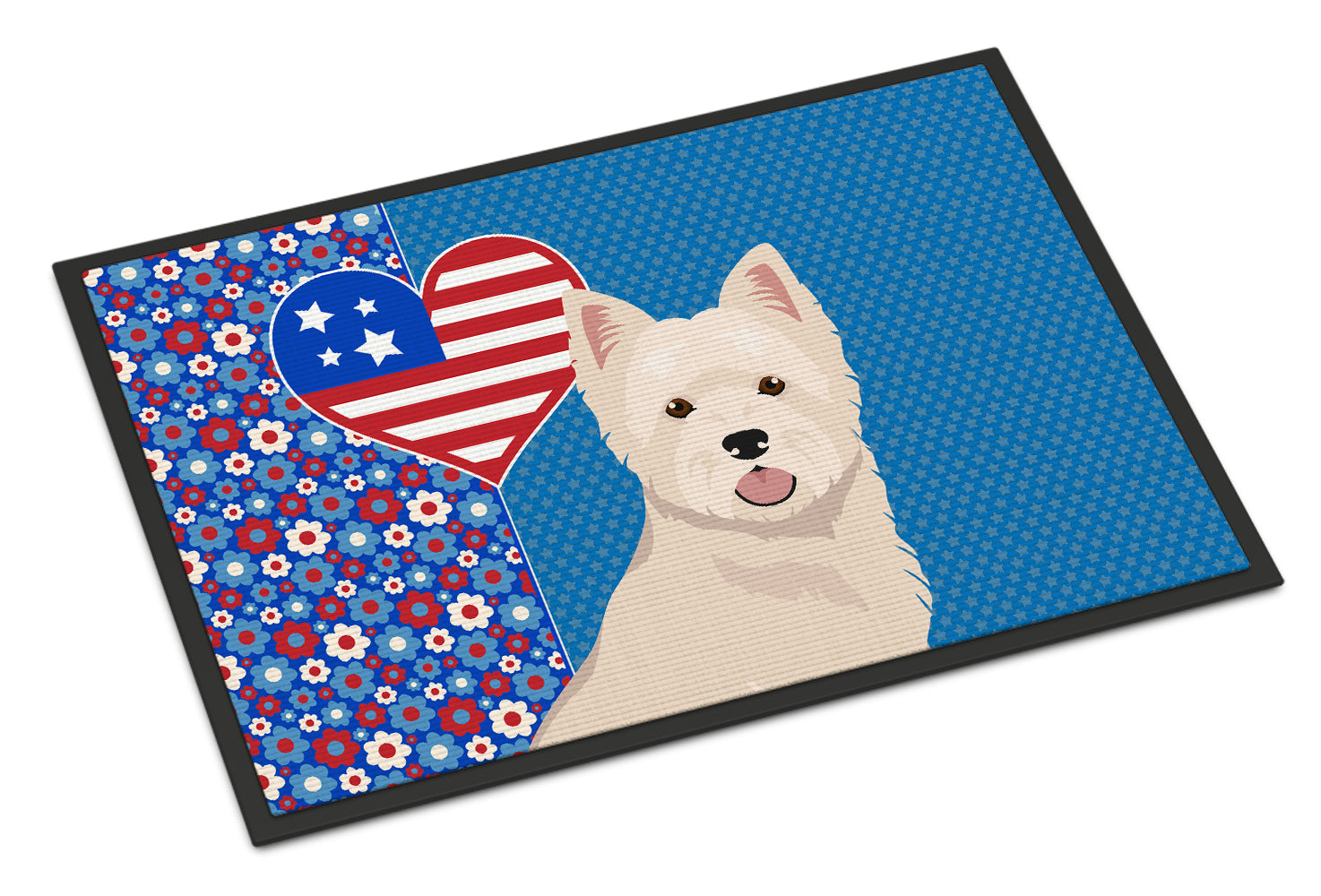 Buy this Westie West Highland White Terrier USA American Indoor or Outdoor Mat 24x36