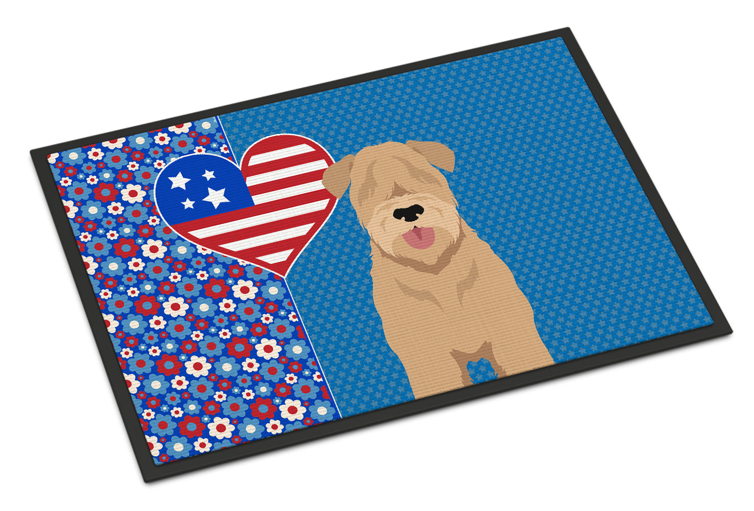 Buy this Red Wheaten Terrier USA American Indoor or Outdoor Mat 24x36