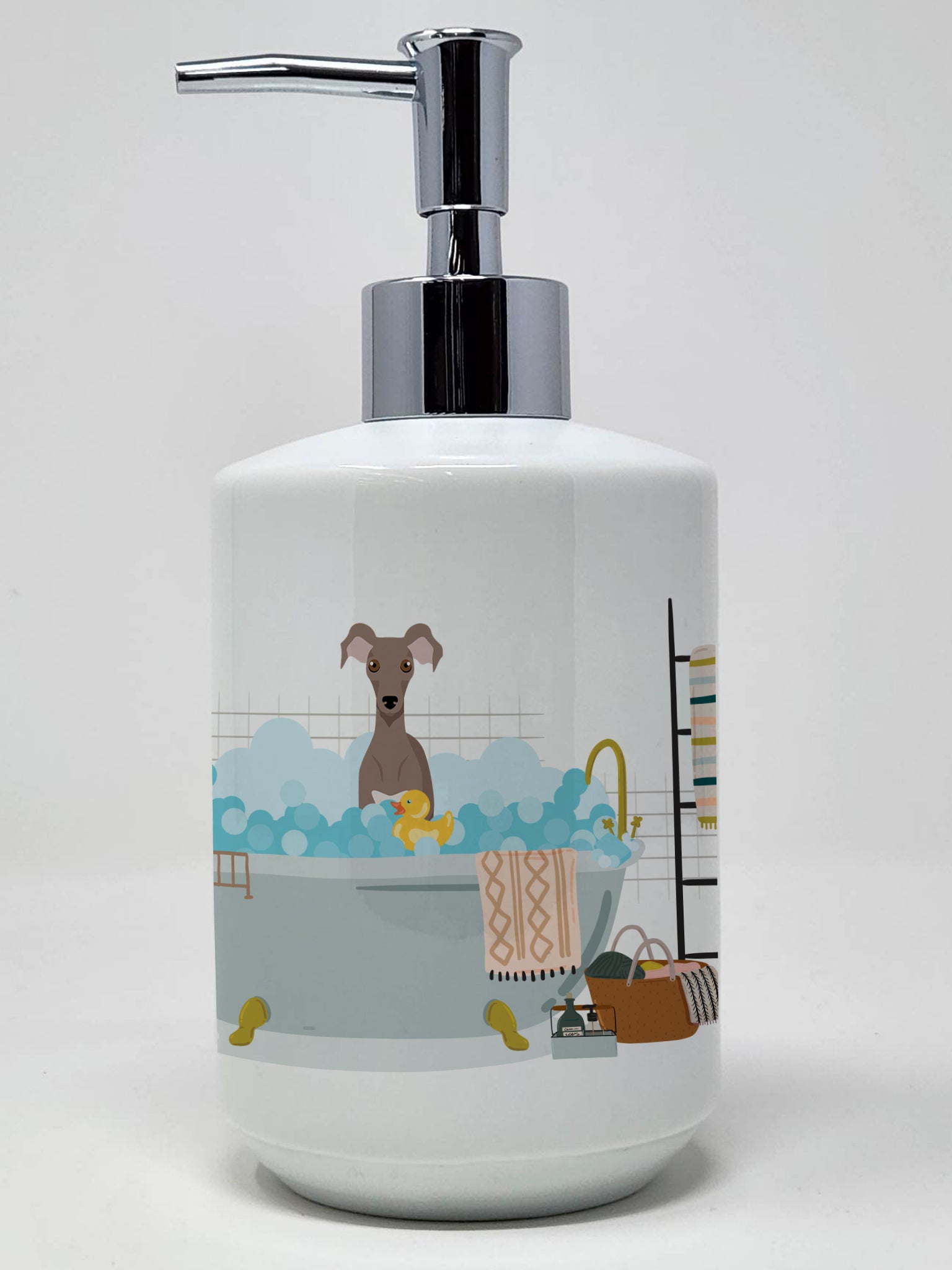 Buy this Fawn Italian Greyhound Ceramic Soap Dispenser