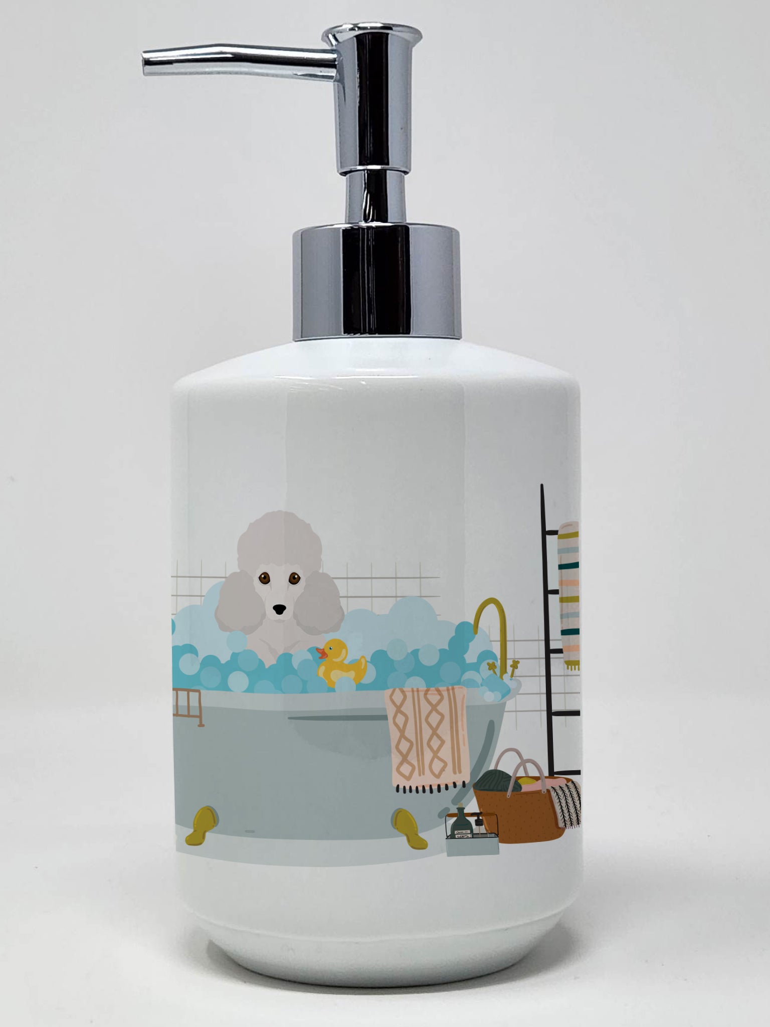 Buy this Toy White Poodle Ceramic Soap Dispenser