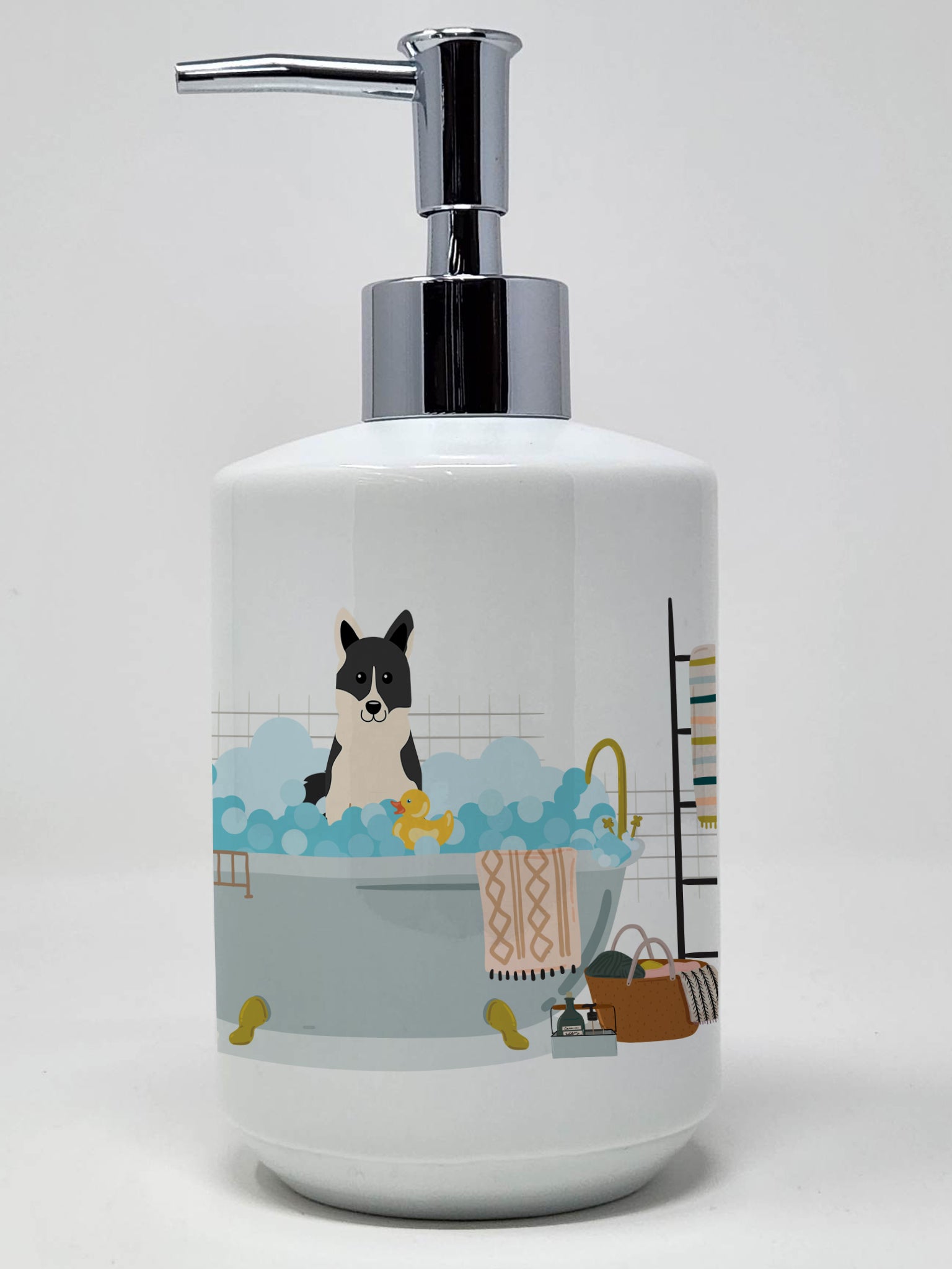 Buy this Russo-European Laika Spitz in Bathtub Ceramic Soap Dispenser