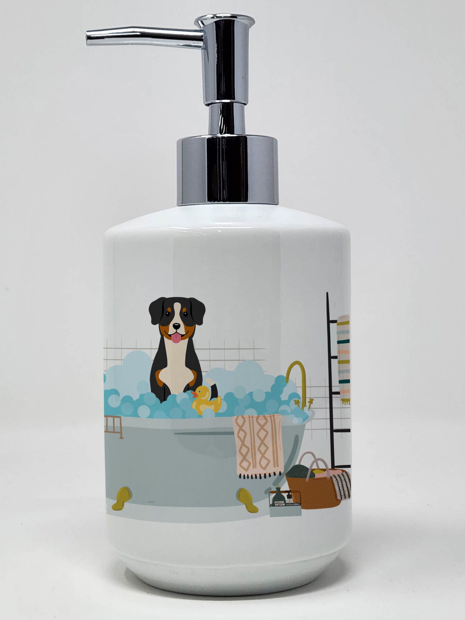 Buy this Entlebucher in Bathtub Ceramic Soap Dispenser