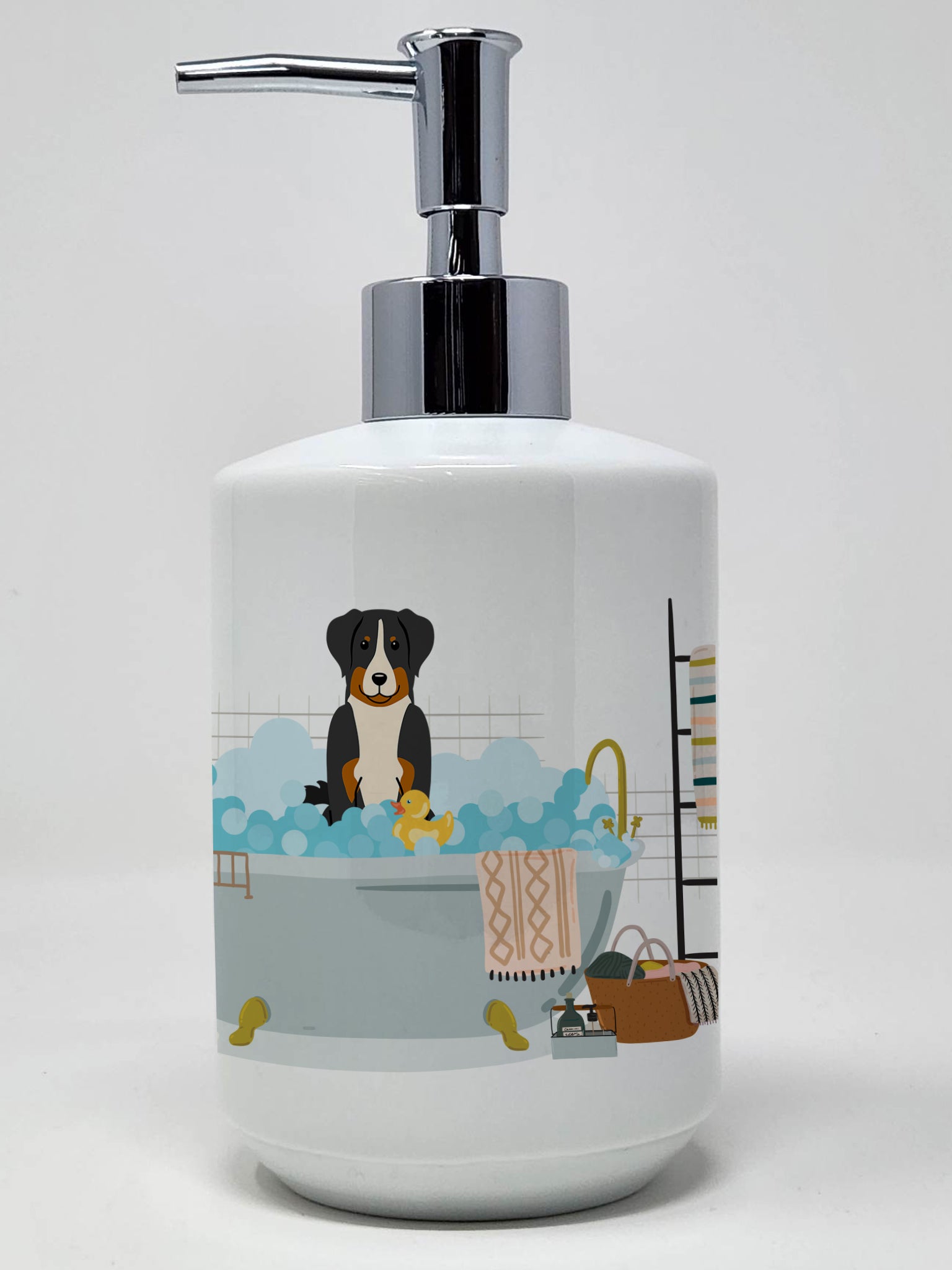 Buy this Appenzeller Sennenhund in Bathtub Ceramic Soap Dispenser