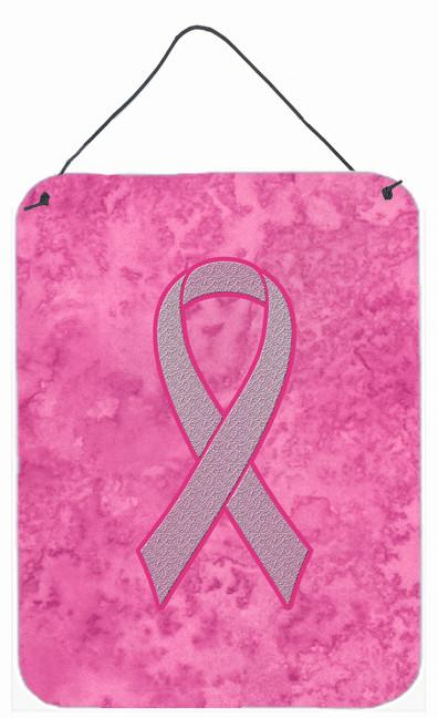 Pink Ribbon for Breast Cancer Awareness Wall or Door Hanging Prints AN1205DS1216 by Caroline's Treasures