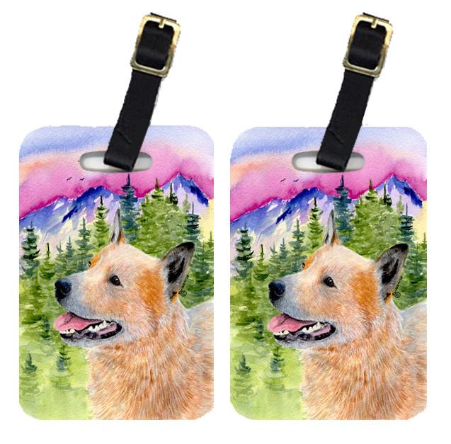 Pair of 2 Australian Cattle Dog Luggage Tags by Caroline's Treasures
