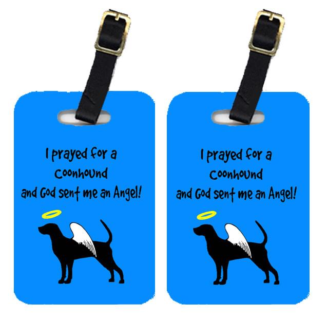 Pair of 2 Coonhound Luggage Tags by Caroline's Treasures