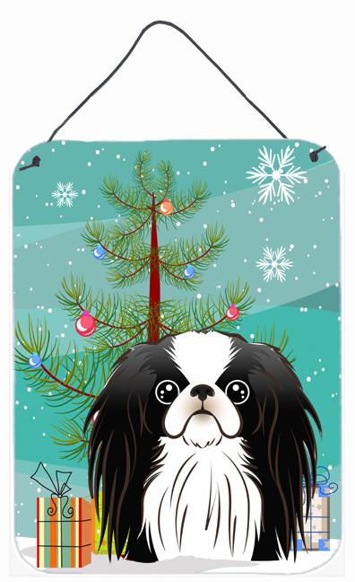 Christmas Tree and Japanese Chin Wall or Door Hanging Prints BB1602DS1216 by Caroline's Treasures