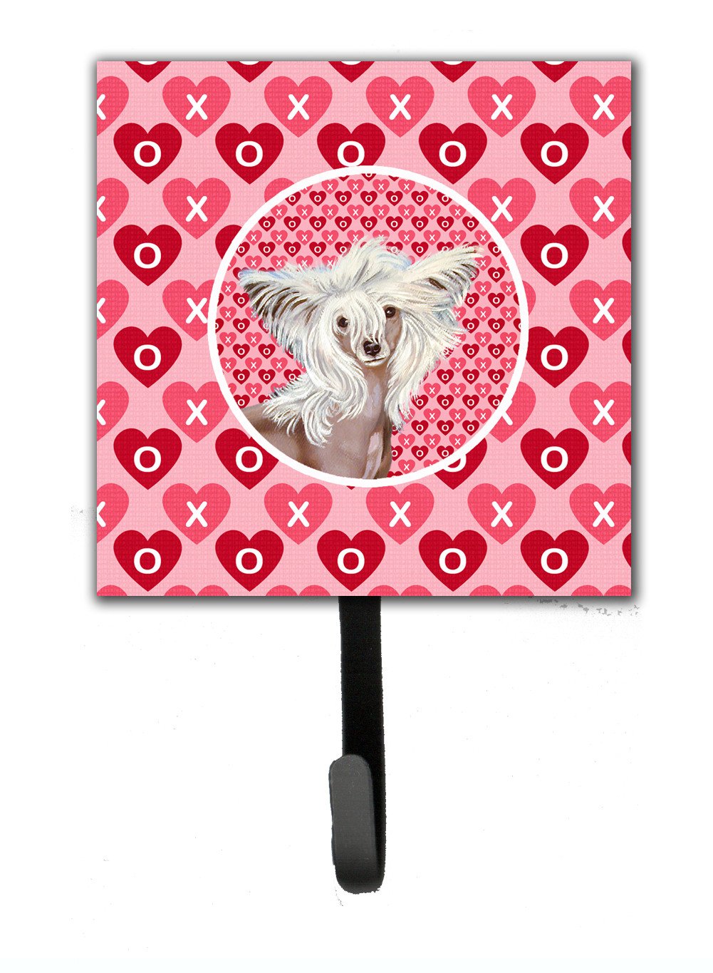 Chinese Crested Valentine's Love and Hearts Leash or Key Holder by Caroline's Treasures