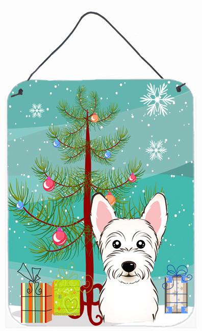 Christmas Tree and Westie Wall or Door Hanging Prints BB1598DS1216 by Caroline's Treasures