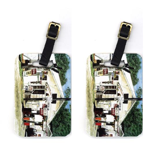 Pair of Garcia&#39;s Grocery Luggage Tags by Caroline&#39;s Treasures