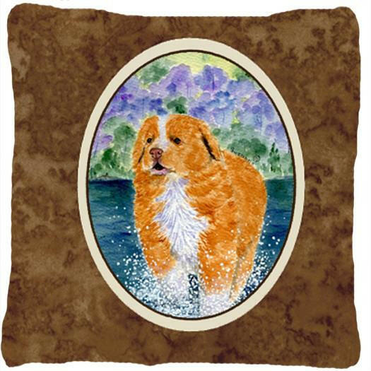 Nova Scotia Duck Toller Decorative   Canvas Fabric Pillow by Caroline's Treasures