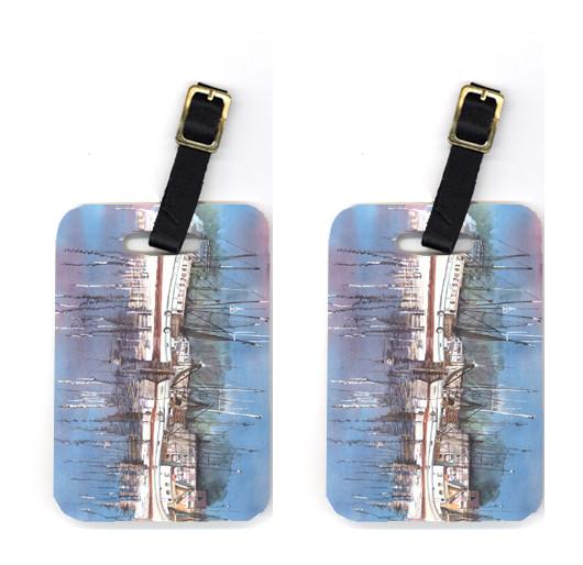 Pair of Harbour Luggage Tags by Caroline's Treasures